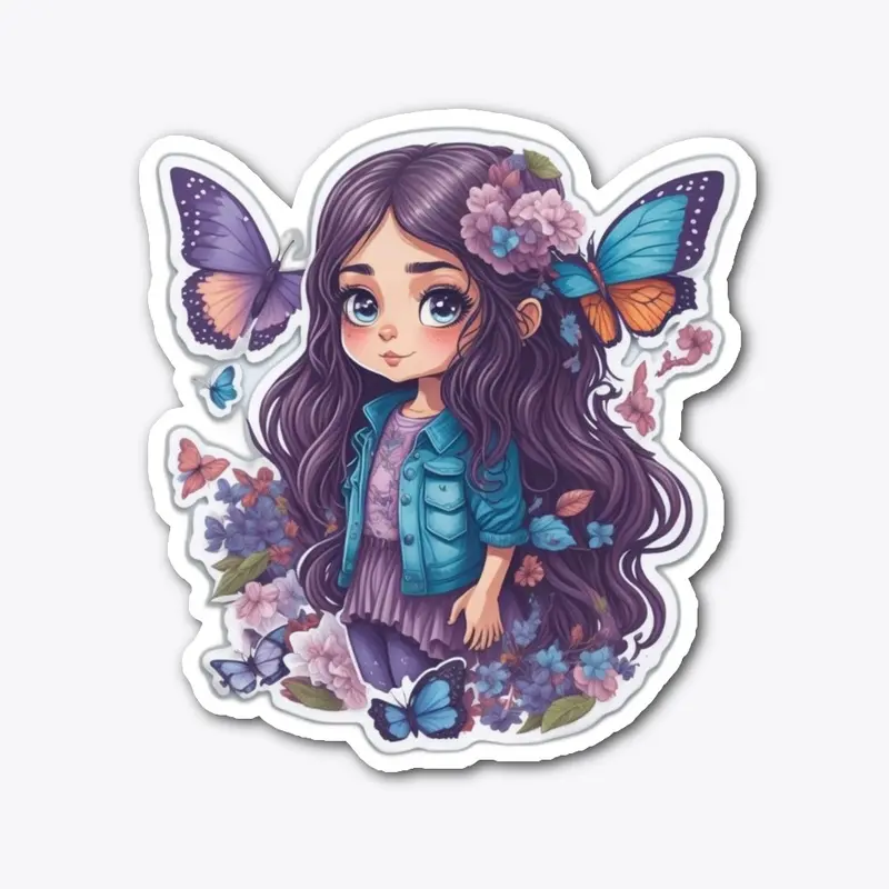 lovely butterfly girl #1